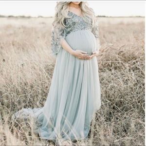 Maternity V neck dress